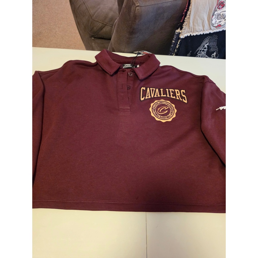 Pro Standard Cleveland Cavaliers NBA Polo Sweatshirt Wine Burgundy Mens Medium